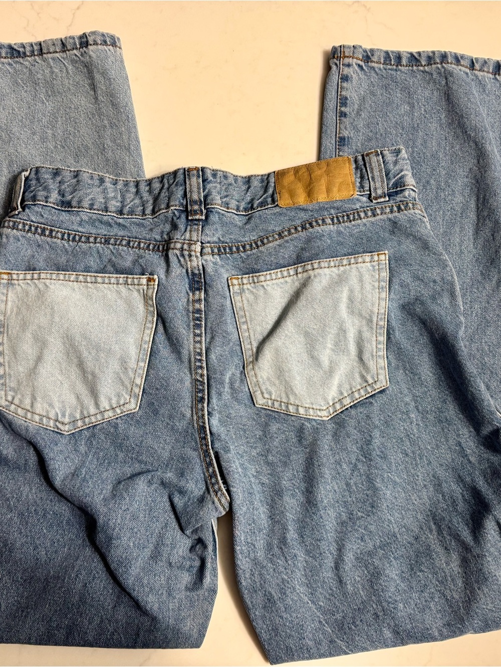 Cotton On Low Straight Panel Light Wash Jeans Size 8 - Picture 5 of 6